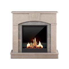 Биокамин в мраморном портале SteelHeat Praga M