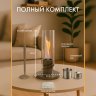 Настольный биокамин Свеча, серый фото 2